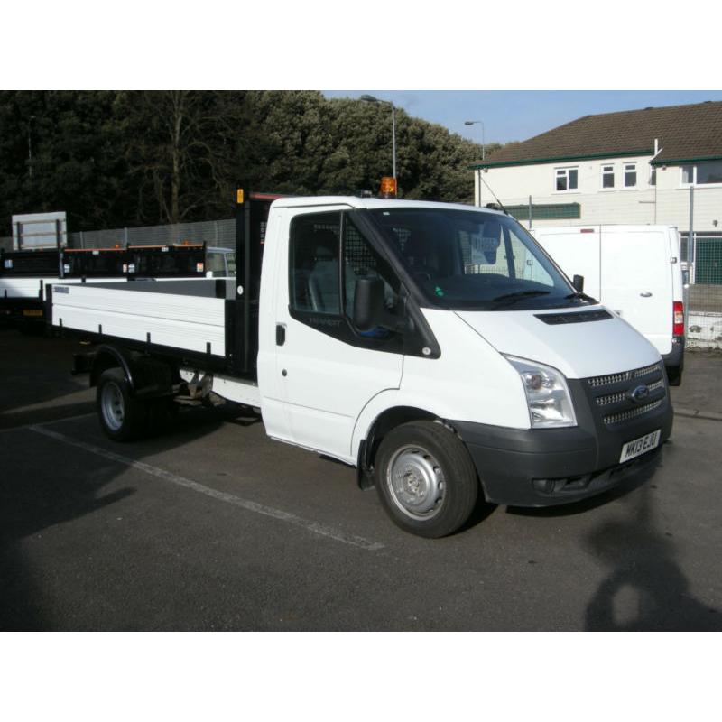 2013/13 FORD TRANSIT T350 125 DRW RWD S/CAB ALUMINIUM DROPSIDE TIPPER DIESEL