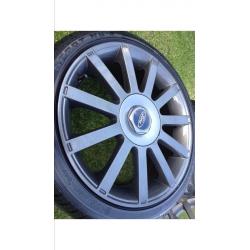 4 x Genuine 17" Ford Fiesta ST150 alloy wheels and tyres, mint condition,STUNNING