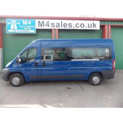 Peugeot Boxer 125ps,17st 3.5t minibus. 1 owner,fsh,a/con