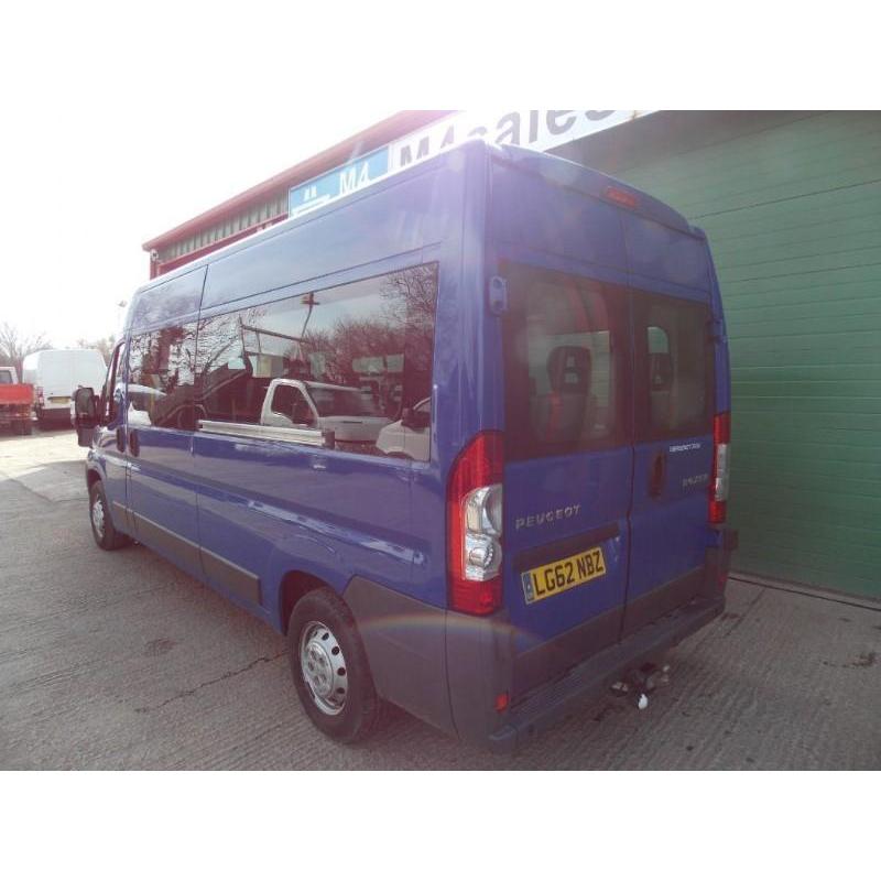 Peugeot Boxer 125ps,17st 3.5t minibus. 1 owner,fsh,a/con