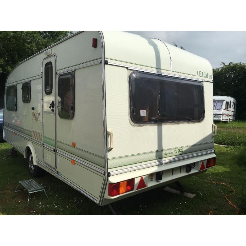 Caravan 4/5/6 berth Elddis XL 1000 1996 fantastic condition porch awning available (see below)