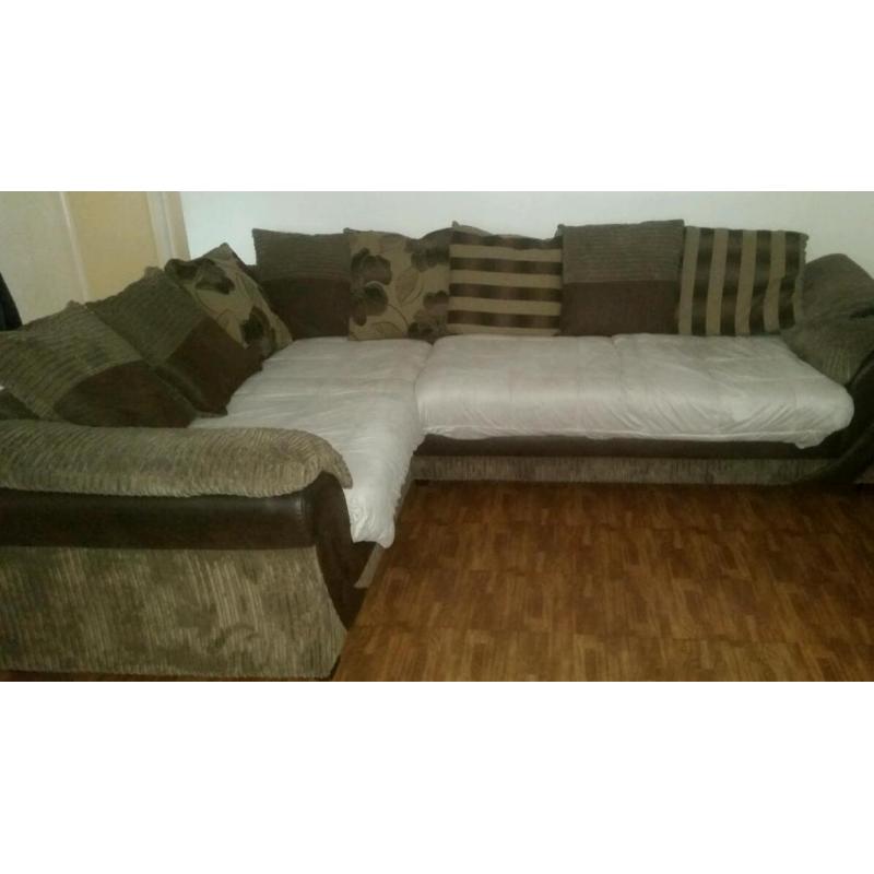 Material corner sofa good condition
