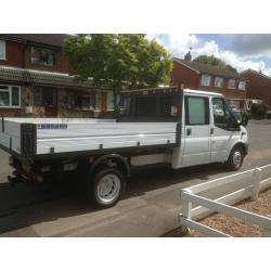 FORD TRANSIT T350 crew cab Tipper 2011 Excellent Condtion, NO VAT, FSH, Low Milage