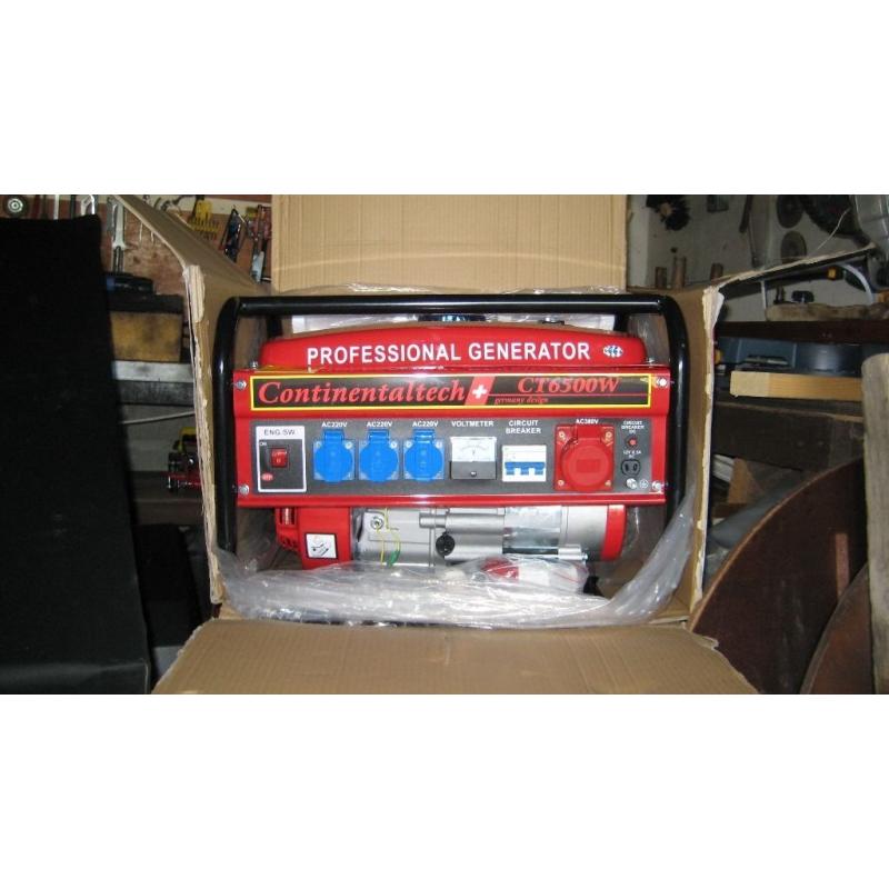 2 electric generators 220v/380v 6.5kv new in box ideal for campervans