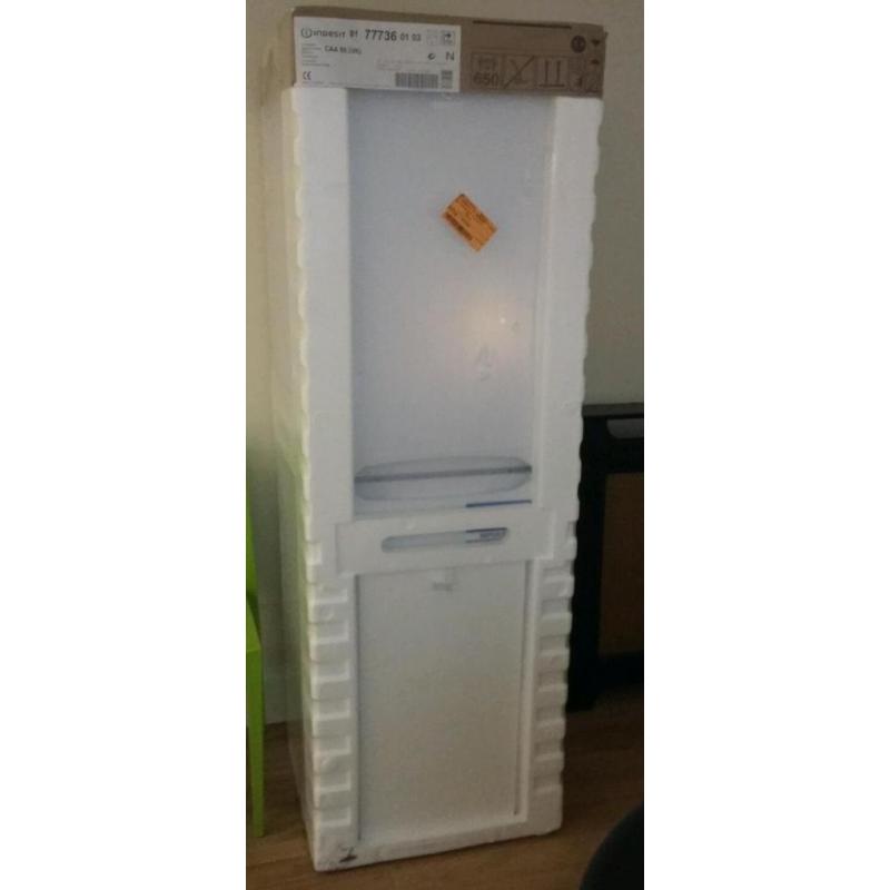 Brand New White Indesit CAA 55 Fridge Freezer