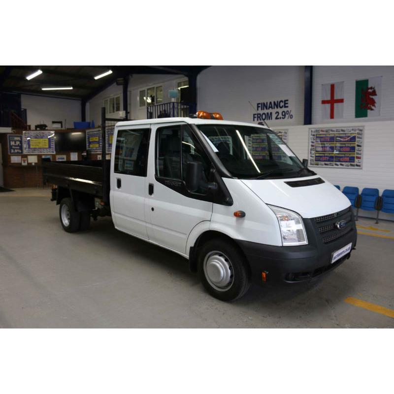 2012 FORD TRANSIT T350 2.4TDCI 100PS RWD 6 SEAT CREW CAB TIPPER (GUIDE PRICE)