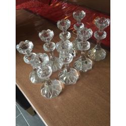 Bohemia Lead Crystal Over 24% Candle Stick Holders