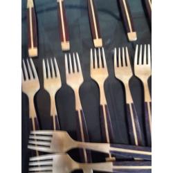 Vintage Thia Solid Bronze Cutlery set