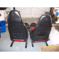 PORSCHE 911, BOXSTER, 964, 993 ELECTRIC LEATHER FRONT SEATS AND REAR SEATS SUITABLE FOR VWs TOO