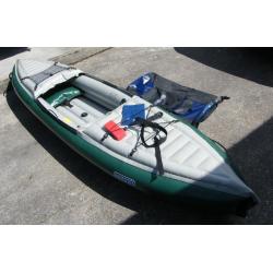 Gumotex Helios Inflatable Canoe Kayak, single seater, very tough, little used