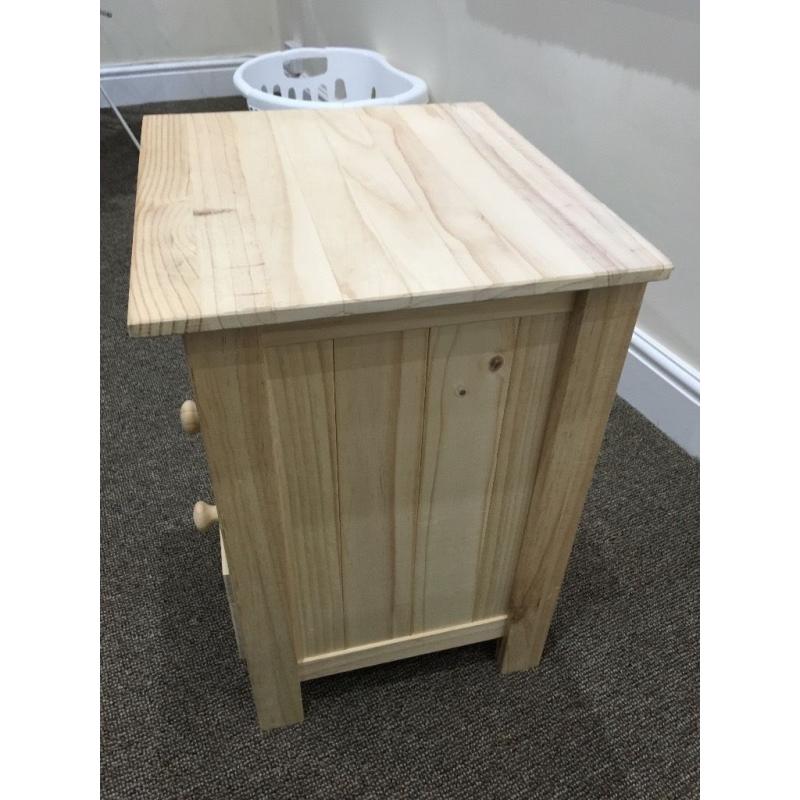 3 draw bedside cabinet for sale