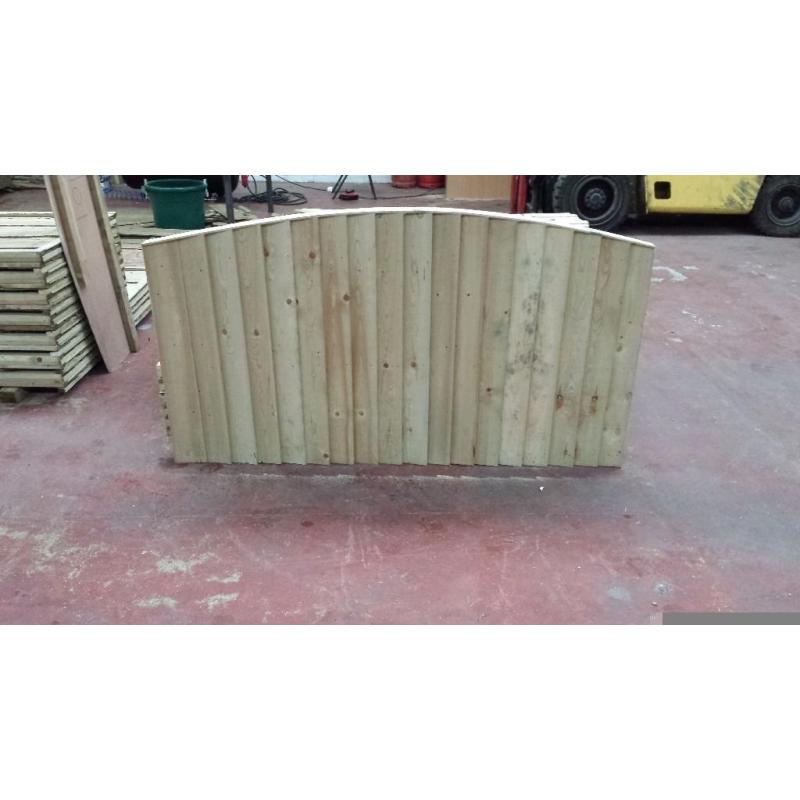 Top Quality Bow Top Fence Panels