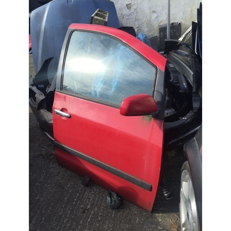 Seat Alhambra sheeran drivers side door red Volkswagen breaking full van