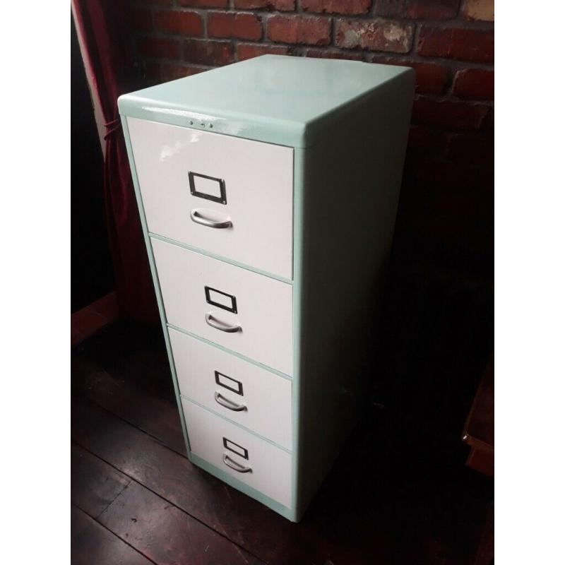 Vintage Mid-Century Art Deco 1950's Milners filing cabinet