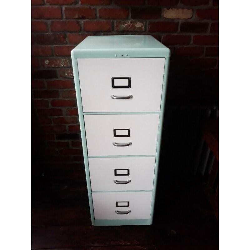 Vintage Mid-Century Art Deco 1950's Milners filing cabinet