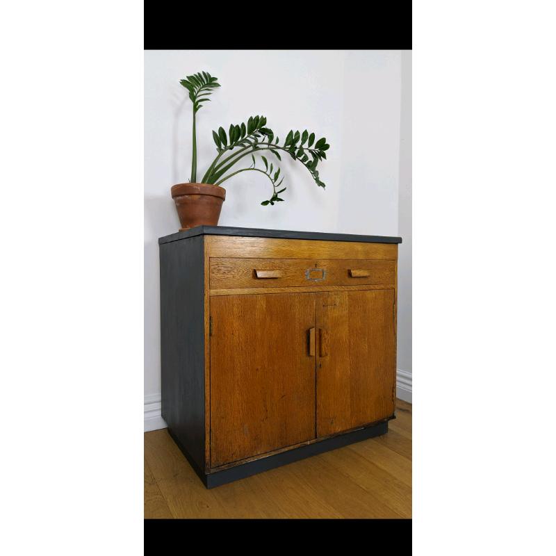 Vintage Reclaimed Lab Cupboard Mid Century