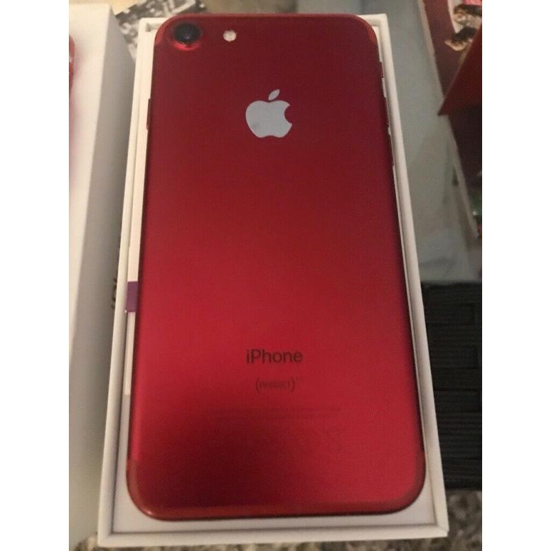 iPhone 7 32GB White/Red Unlocked Like Brand New Mint Condition