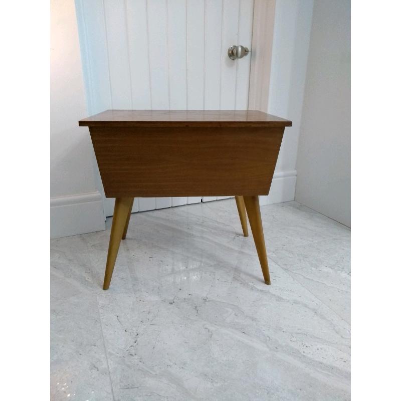 Large mid century sewing box coffee table