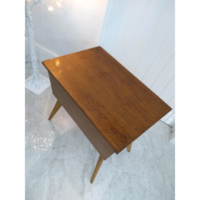 Large mid century sewing box coffee table