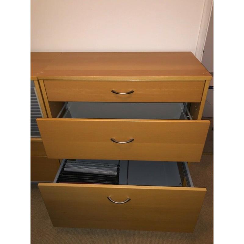 Office/Bedroom Cabinets in Beech