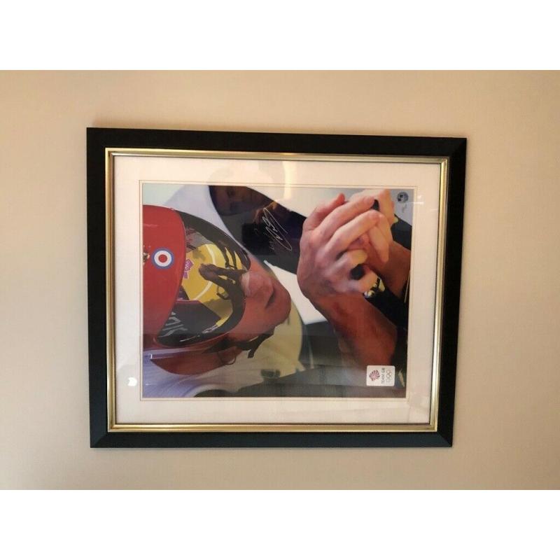 Bradley Wiggins London Olympics signed framed picture