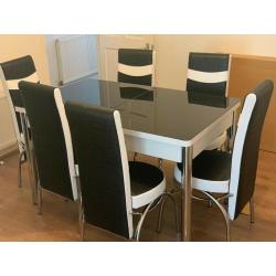 Affordable Prices on Dinning table and Chairs Different Colour Available