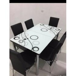 Affordable Prices on Dinning table and Chairs Different Colour Available