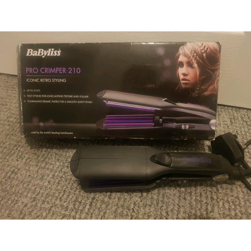 Bayliss crimped hair styler boxed excellent cond ideal Christmas