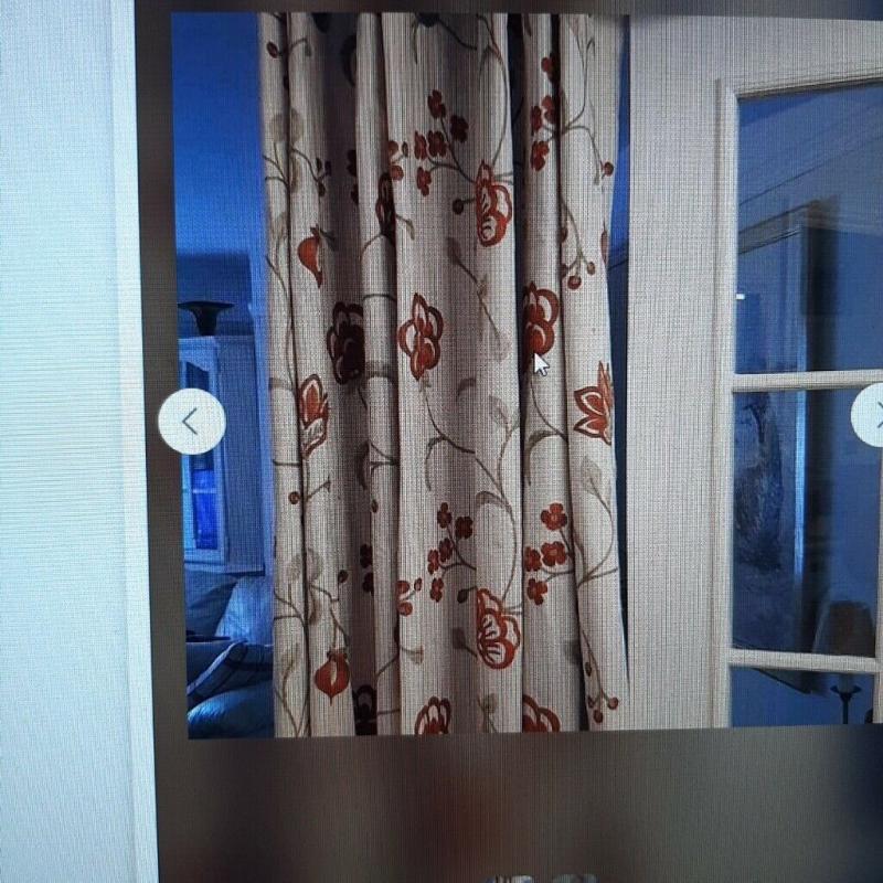 Fully lined 100 % cotton curtains